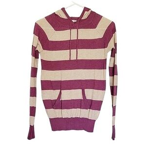 1362 * Teaspoon Lightweight Striped Hoodie Size Juniors M